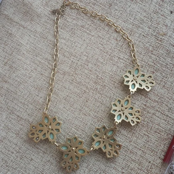 J.Crew Mint Tiffany Blue Color Statement Necklace - Picture 9 of 9